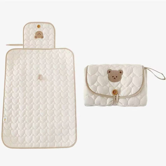 50*70CM Without Hood Baby Portable Diaper Pad Bag Multi-functional Cute Embroidery Changing Pad with Urine Protection