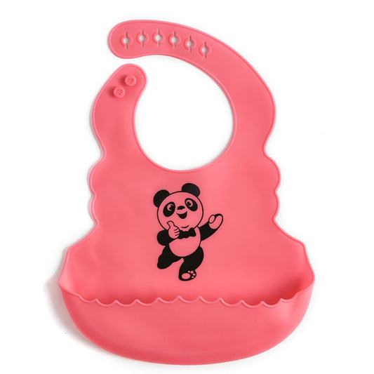 Food Grade Silicone Baby Bib with  Pocket